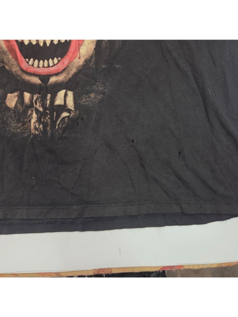 Korn 2016 Tour T Shirt XXL Faded Black Distressed Clown Heavy Metal Goth Emo Y2K - Picture 4 of 11